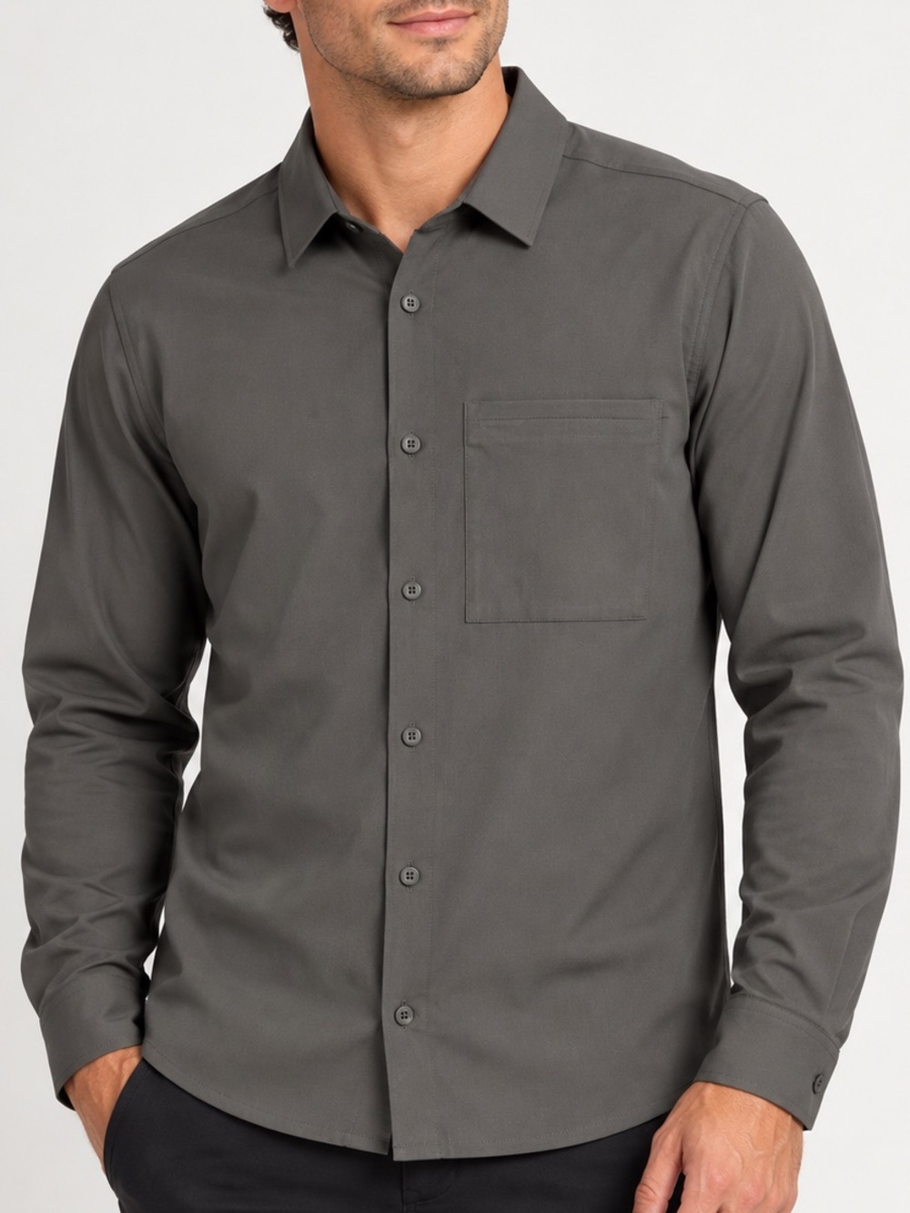 lululemon Mason’s Peak Long Sleeve Shirt Gray Green Men’s Small